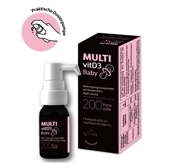 Produktbild des Nahrungsergänzungsmittels MULTIvitD3 Baby 