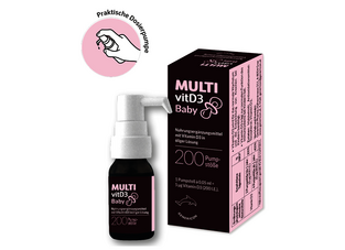 Produktbild des Nahrungsergänzungsmittels MULTIvitD3 Baby 